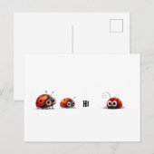 Ladybugs Gezegde Hi Briefkaart (Voorkant / Achterkant)
