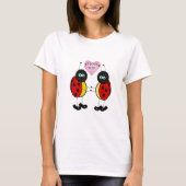 Ladybugs houden handen in elkaar t-shirt (Voorkant)