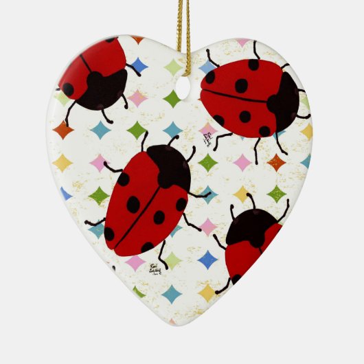 LADYBUGS KERAMISCH ORNAMENT (Rechts)
