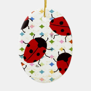 LADYBUGS KERAMISCH ORNAMENT