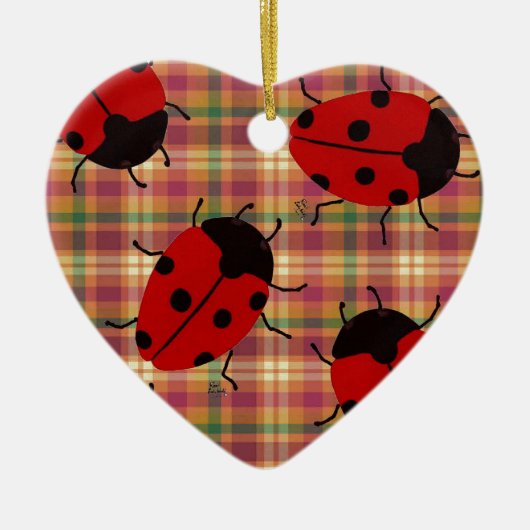 LADYBUGS KERAMISCH ORNAMENT (Voorkant)