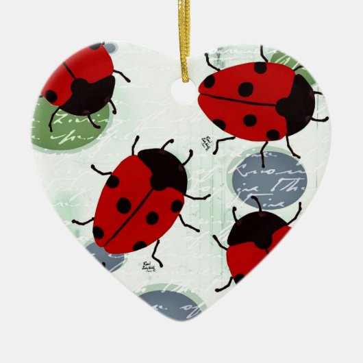 LADYBUGS KERAMISCH ORNAMENT (Voorkant)