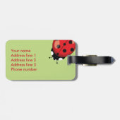 Ladybugs met aangepaste contactgegevens bagagelabel (Achterkant horizontaal)