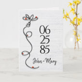 Ladybugs op Doodle Daisy voor Jubileum Kaart (Gele Bloem)