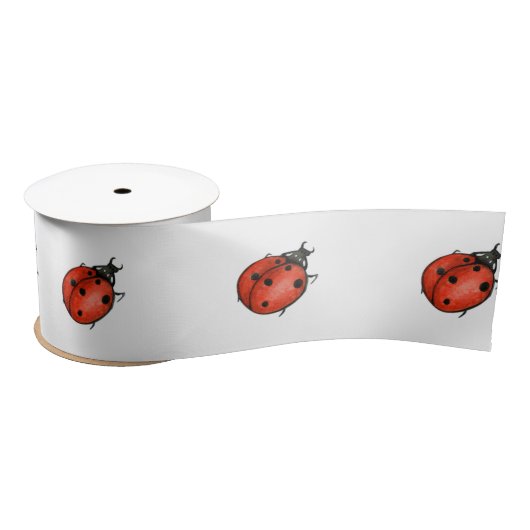 Ladybugs op wit lint (Spoel)