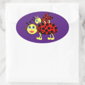 Ladybugs Ovale Sticker (Tas)