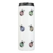 Ladybugs pastel Multicolor Thermosbeker (Achterkant)