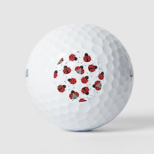 Ladybugs-patroon Golfballen (Voorkant)