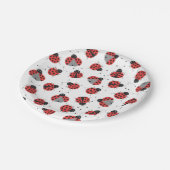 Ladybugs-patroon Papieren Bordje (Gekanteld)