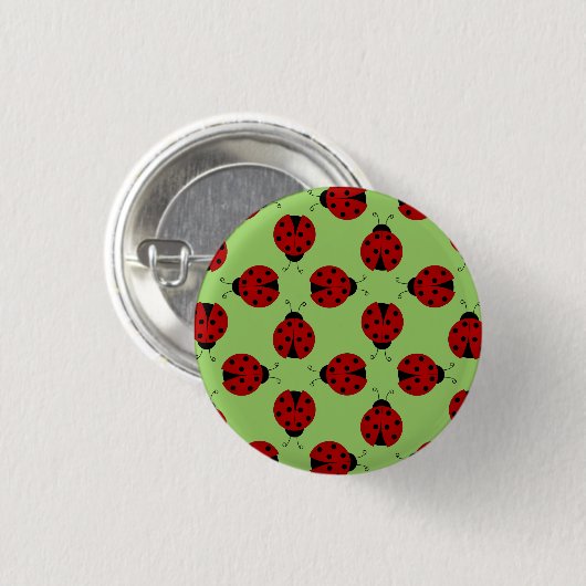 Ladybugs Pattern Button (Voorkant /achterkant)