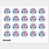 LADYBUGS RONDE STICKER (Vel)