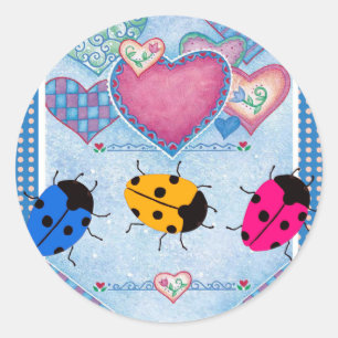 LADYBUGS RONDE STICKER