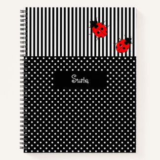 Ladybugs Spiral Design Custom School-laptop Notitieboek