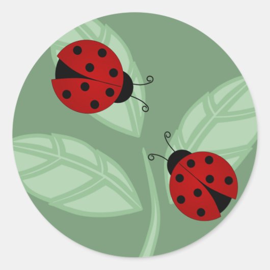 Ladybugs sur Sticker Feuille (Devant)