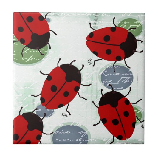 LADYBUGS TEGELTJE (Voorkant)