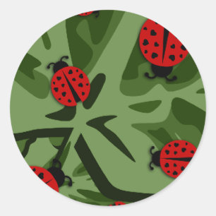 ladybugz. ronde sticker