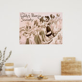 Lady's Banjo Society Poster (Keuken)