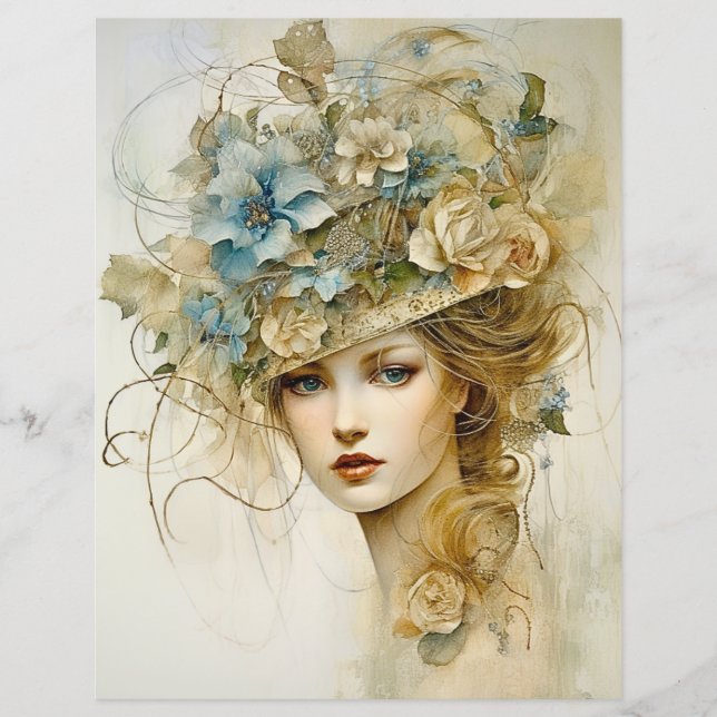 Lady's Glimpse Scrapbook Papier (Voorkant)