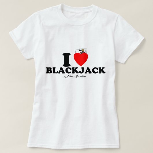 Ladys I Love Blackjack top top (Design voorkant)