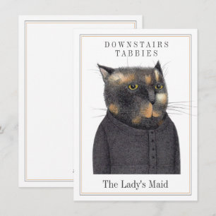 LADY'S MAID CAT 4.5x6.25 Platte Kaart + Tekst