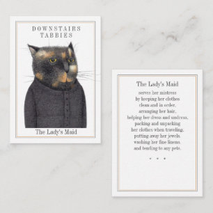 LADY'S MAID CAT Trading Kaart Notitiekaartje