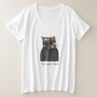 LADY'S MAID CAT Women's Plus Size T-Shirt