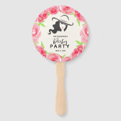 Lady's Pet en Rozen Derby Party Handwaaier (Voorkant)