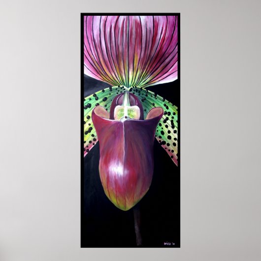 Lady's Slipper Orchid Poster (Voorkant)