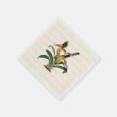 Lady's Slipper Orchidee Botanisch Papier Servetten (Hoek)