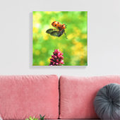 ladyvogel canvas afdruk (Insitu (Woonkamer))