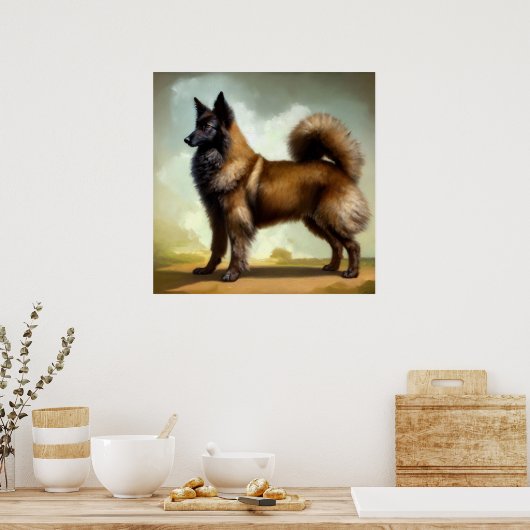 Laekenois Belgium Shepherd Dog Poster (Keuken)