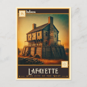 Lafayette, Indiana    Antiek Briefkaart