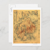 Lafayette National Park Panoramic Map Briefkaart (Voorkant / Achterkant)