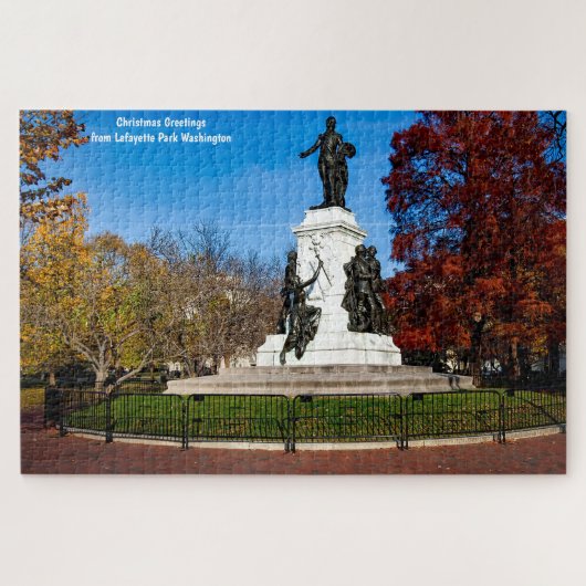 Lafayette Park Washington DC. Jigsaw Puzzle (Horizontal)