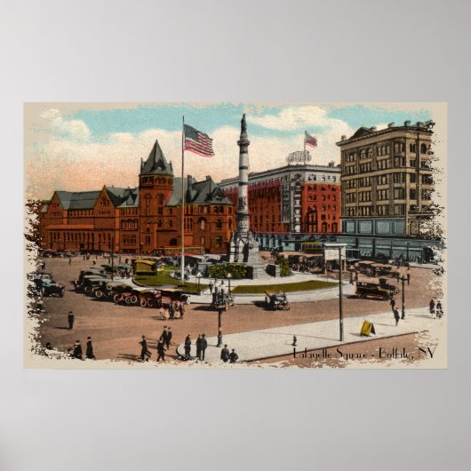 Lafayette Square  Buffalo Print (Voorkant)