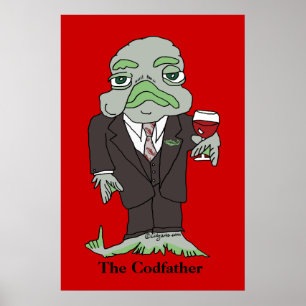 L'affiche Codfather affiche poisson