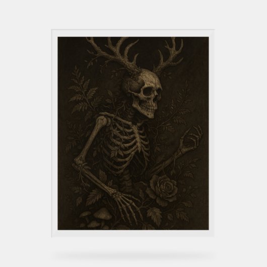 L'affiche Skull a Gothic Dark Academia (Recto)