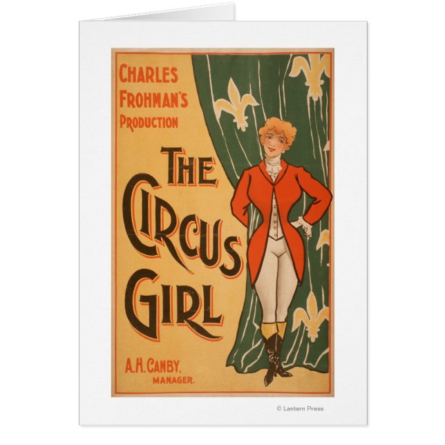 L'affiche théâtrale de la fille de cirque #1 (Devant)