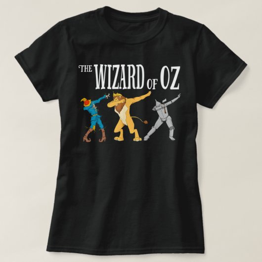 lafhartige lion screcrow tin Man de tovenaar van O T-shirt (Design voorkant)