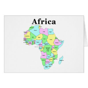L'Afrique - carte politique