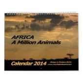 L'AFRIQUE - de calendrier 2014 (Deux-Page million (Protection)