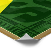 L'Afrique du Sud drapeau Grand Football Poster (Coin)