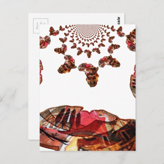 L'Afrique en mouvement : Carte Kaleidoscope (Devant / Derrière)