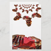 L'Afrique en mouvement : Carte Kaleidoscope (Devant / Derrière)