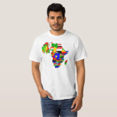 L'Afrique marque le T-shirt (Devant entier)