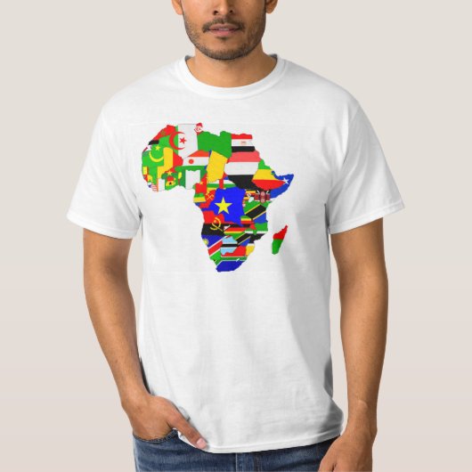 L'Afrique marque le T-shirt (Devant)