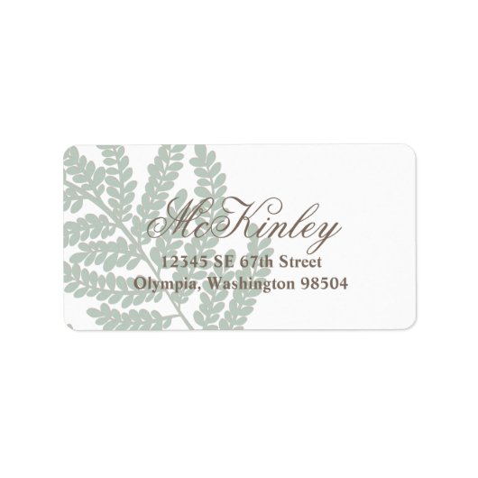 Lafy Branch Return Adres Label (Voorkant)