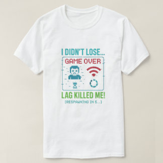 “Lag heeft me gedood” Retro Gamer T-Shirt