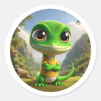 Lagartixa Simpática Ronde Sticker