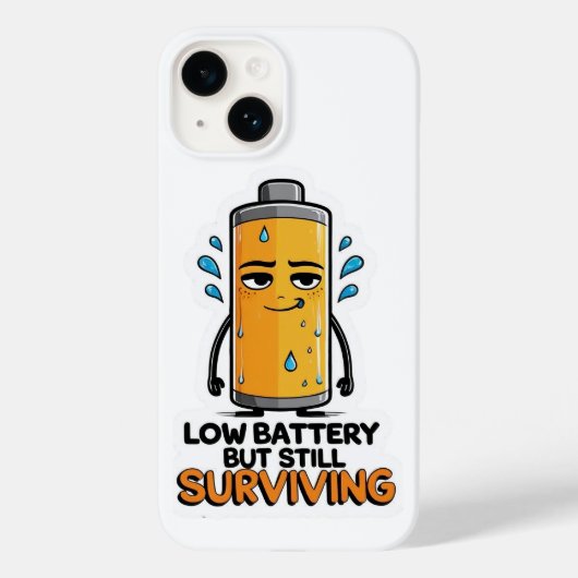 Lage batterij Case-Mate iPhone case (Achterkant)